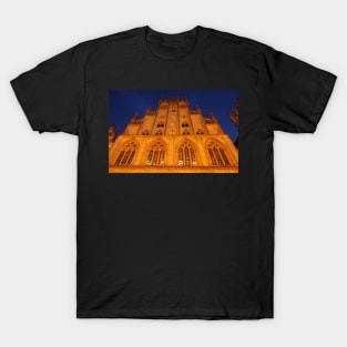 Town hall, dusk, evening, Munster, city, Westphalia T-Shirt